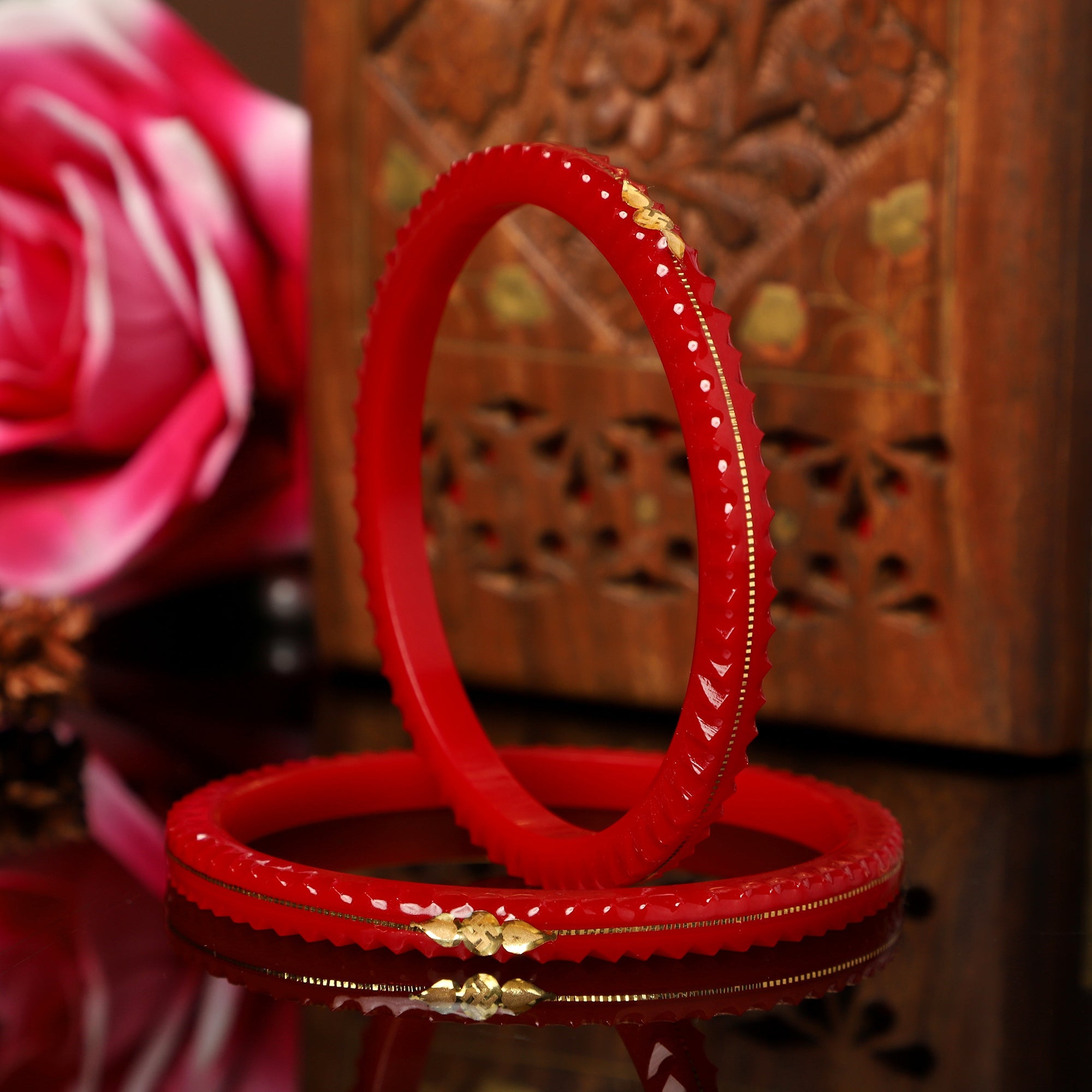 Shringar Red - A decent Charm - Chudli The Bangles