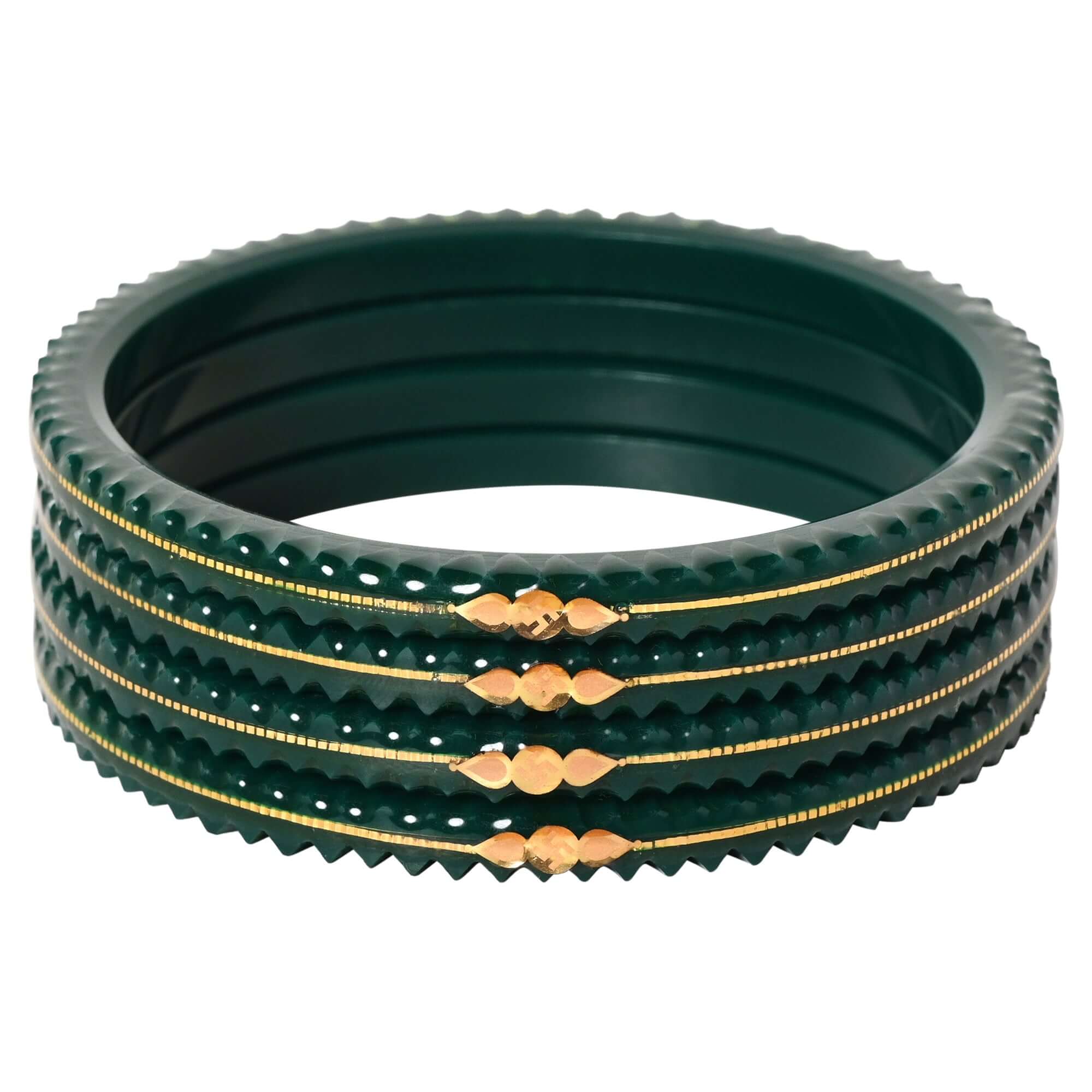 "Shringar Green - A Decent Charm" 916 22k - Chudli The Bangles