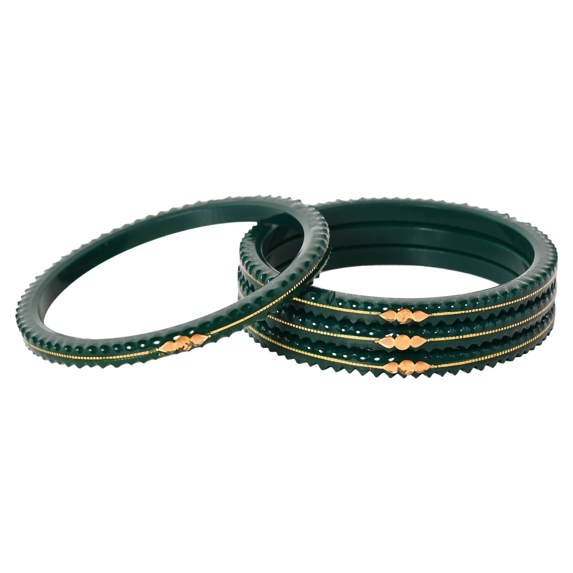 "Shringar Green - A Decent Charm" 916 22k - Chudli The Bangles