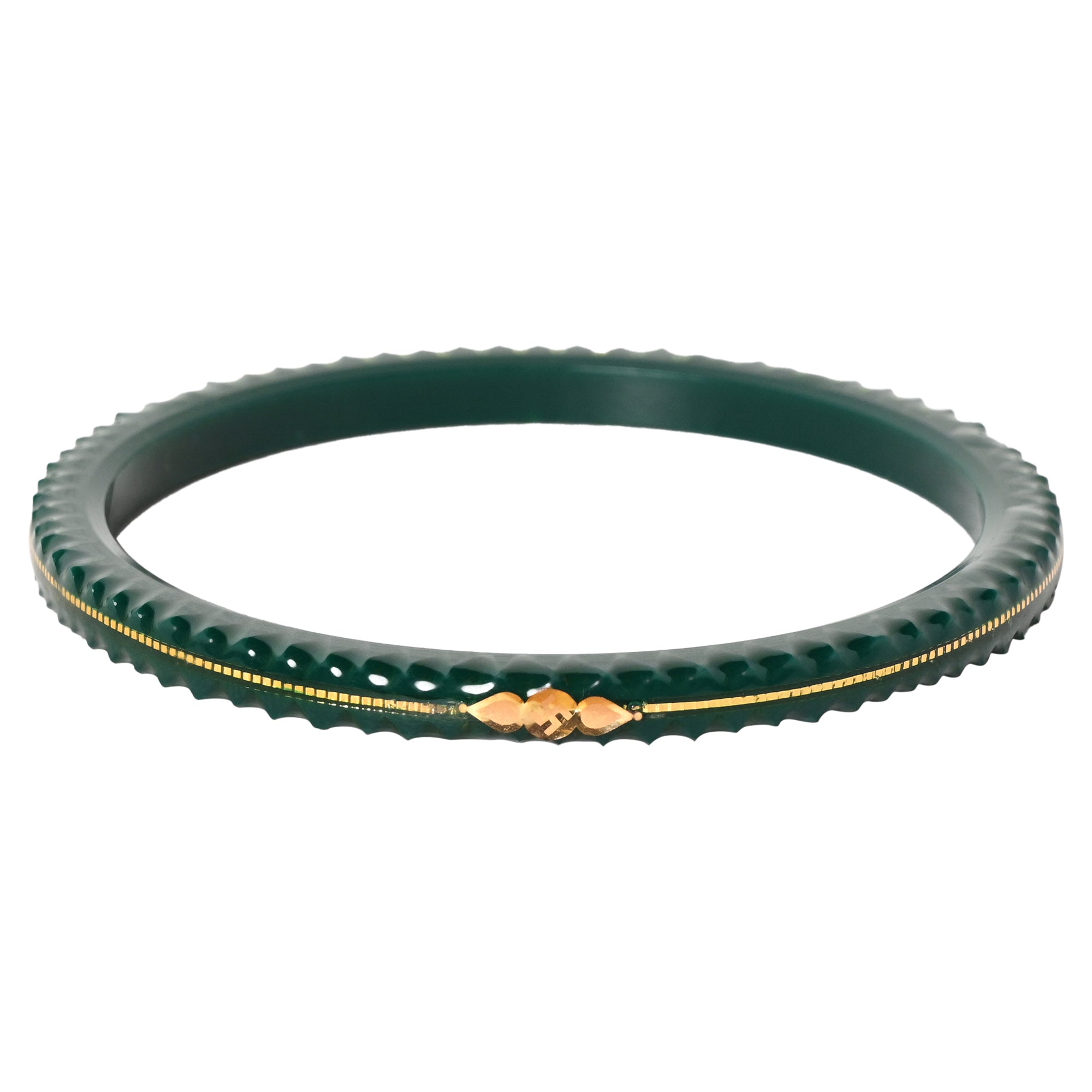 "Shringar Green - A Decent Charm" 916 22k - Chudli The Bangles