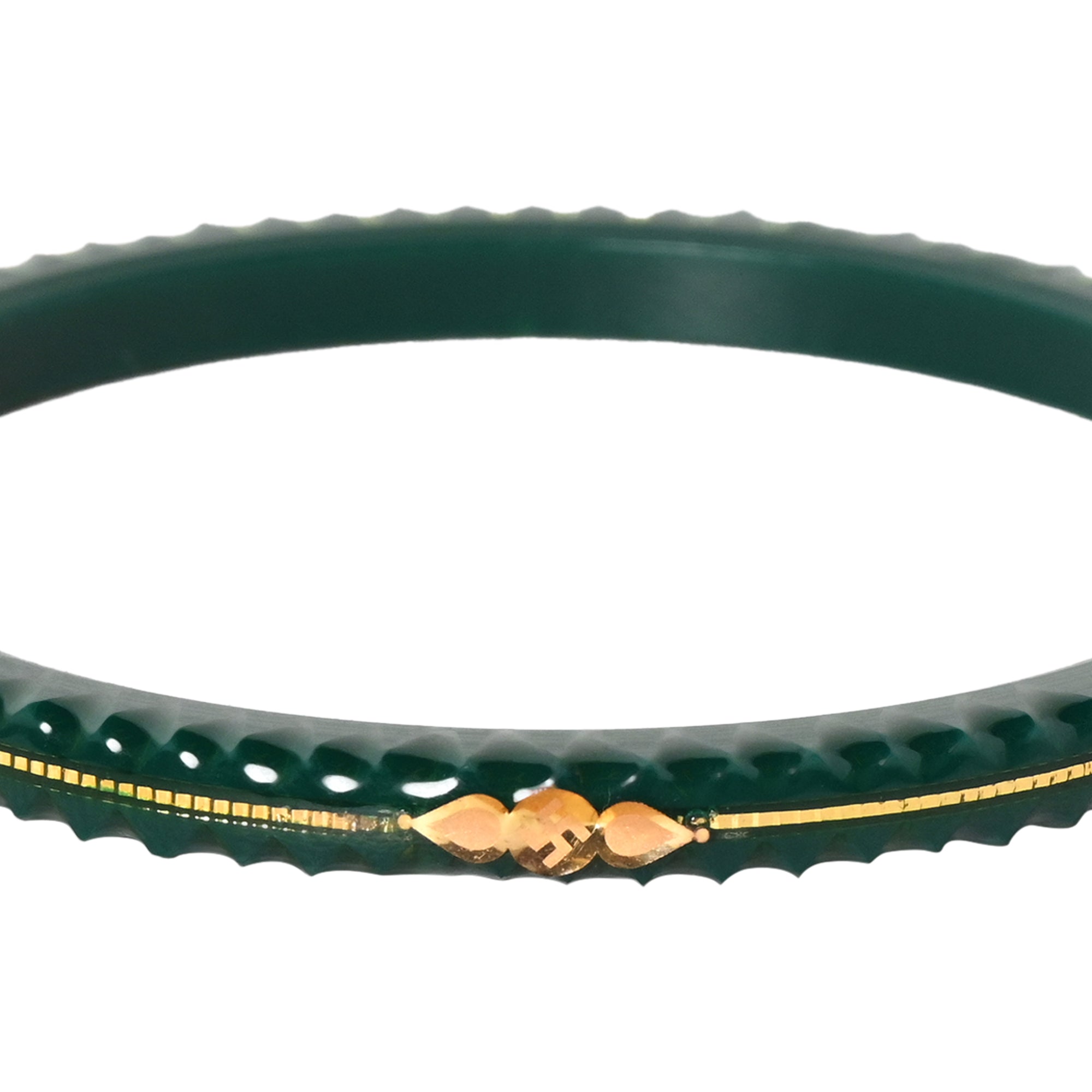 "Shringar Green - A Decent Charm" 916 22k - Chudli The Bangles