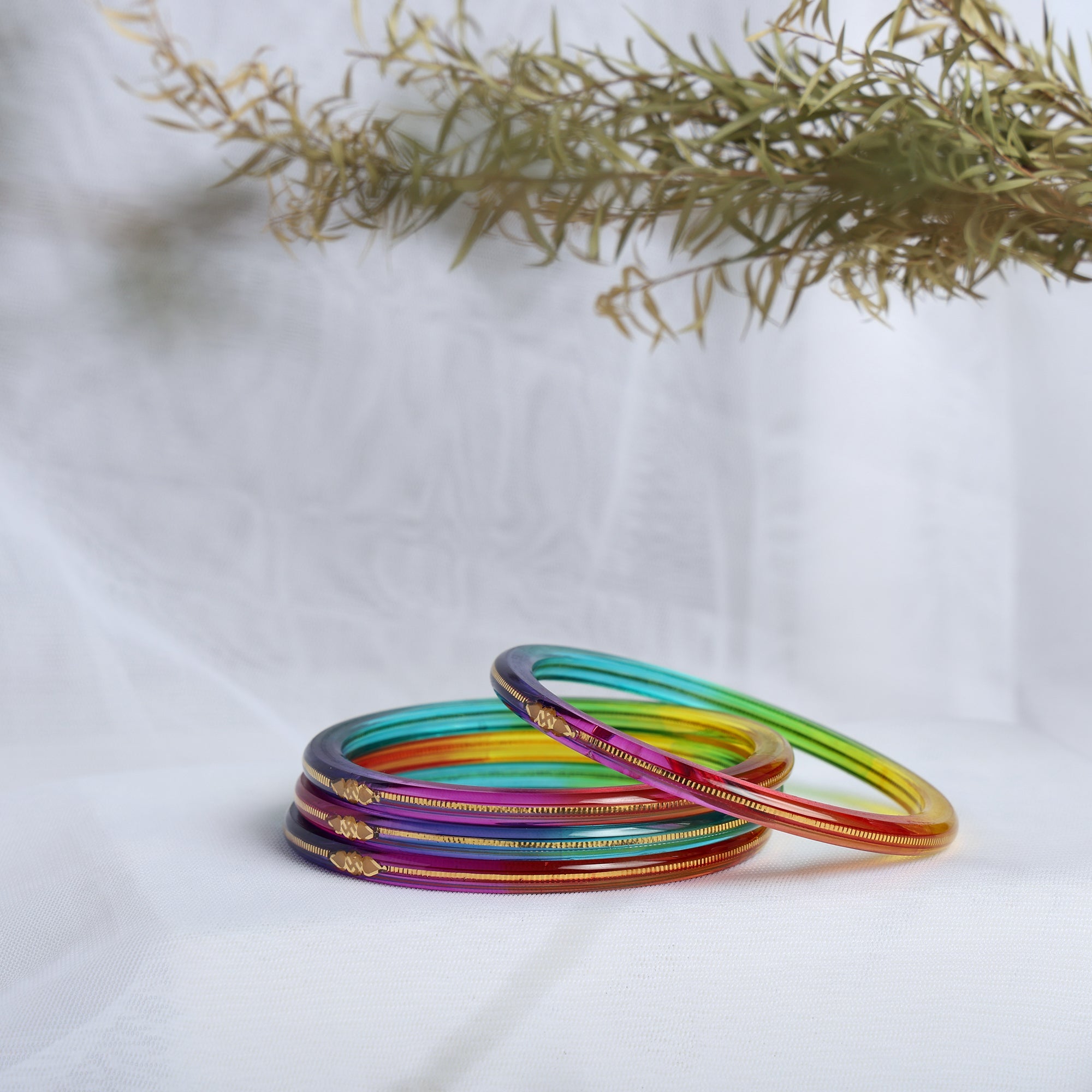 A Colorful Set for Every Occasion!" - 916 22k Hallmark (Multicolour) - Chudli The Bangles