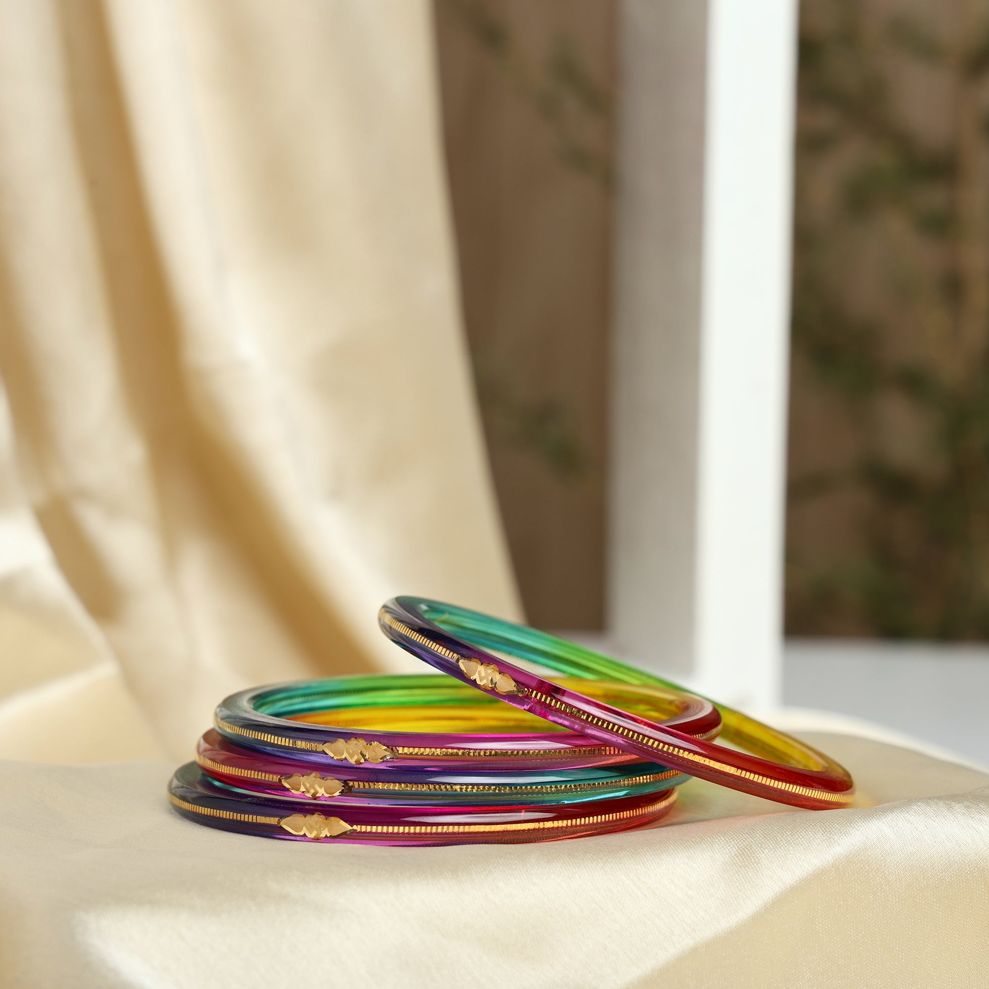 A Colorful Set for Every Occasion!" - 916 22k Hallmark (Multicolour) - Chudli The Bangles