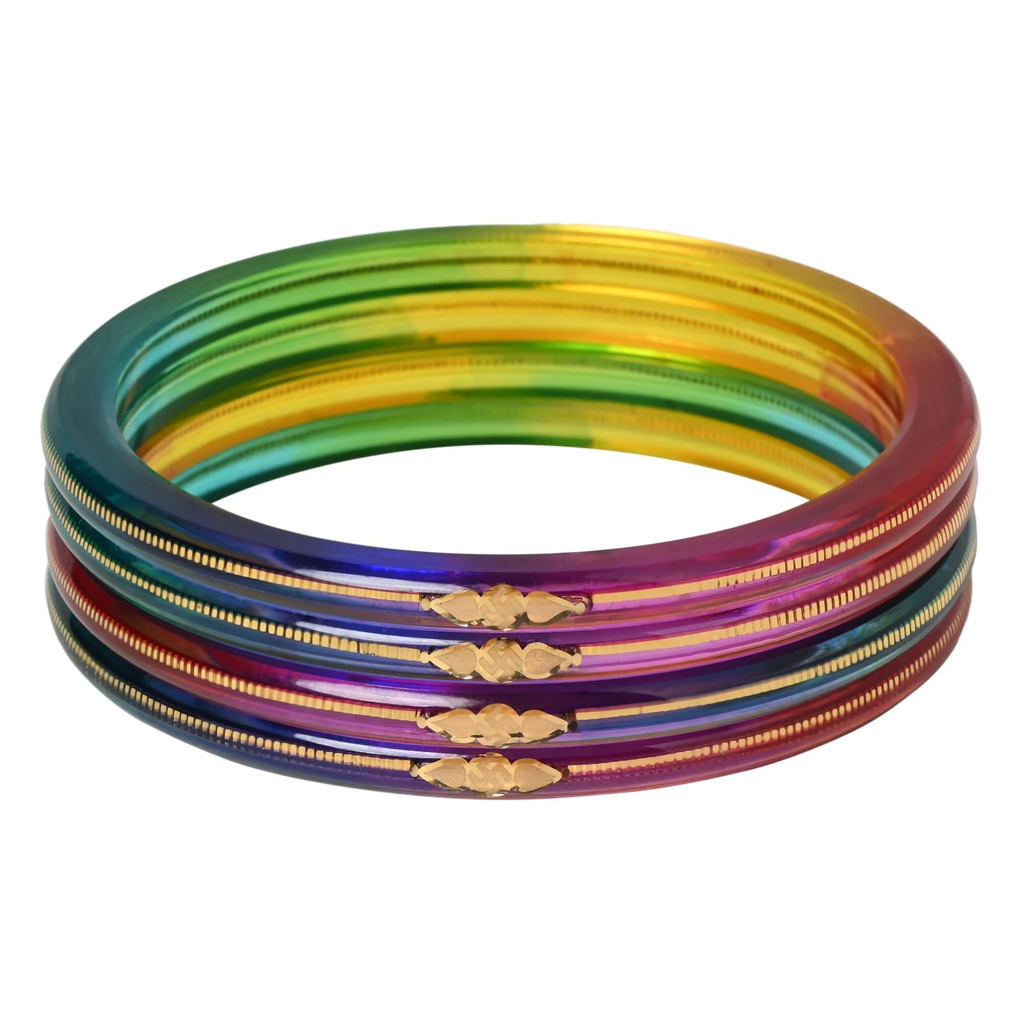 A Colorful Set for Every Occasion!" - 916 22k Hallmark (Multicolour) - Chudli The Bangles