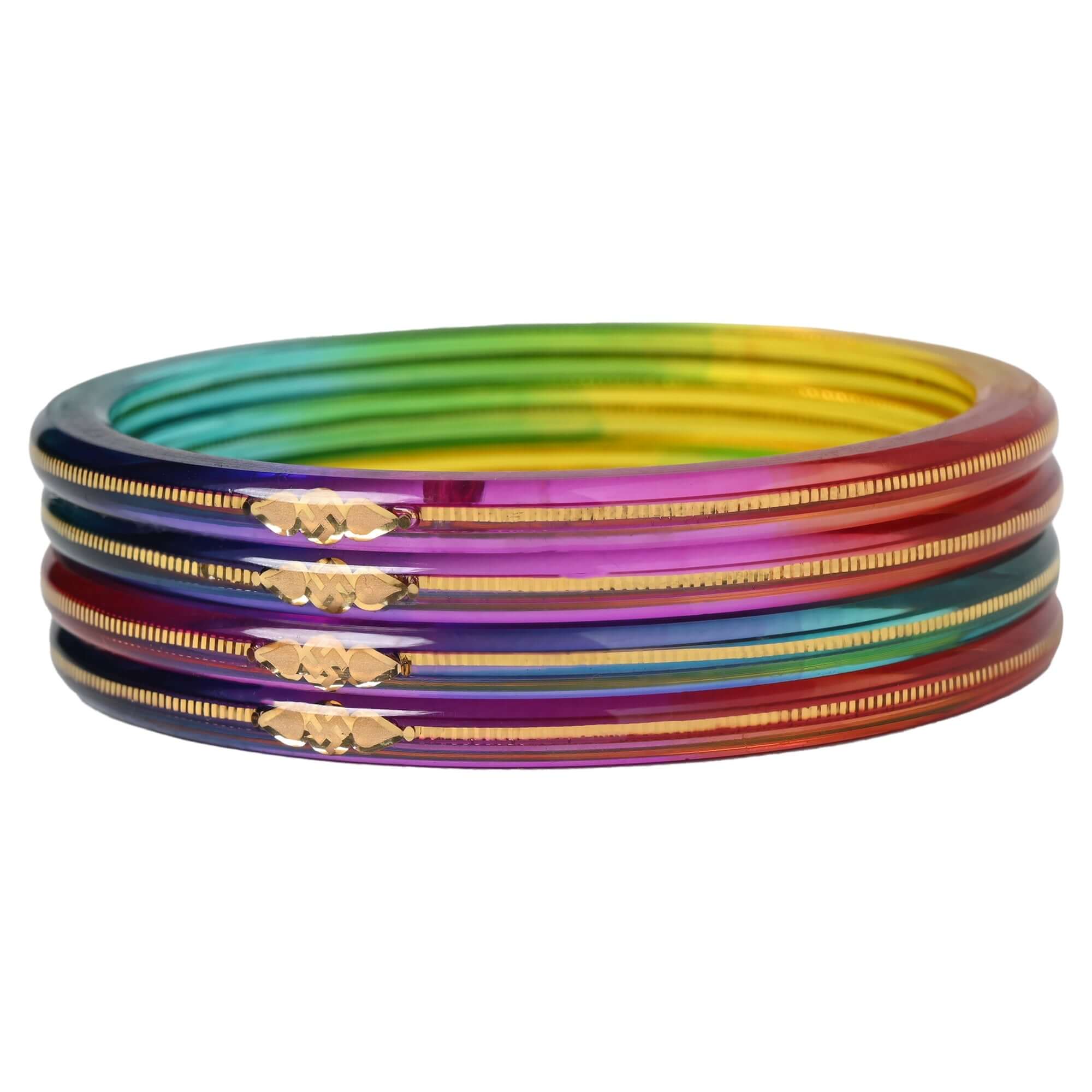 A Colorful Set for Every Occasion!" - 916 22k Hallmark (Multicolour) - Chudli The Bangles