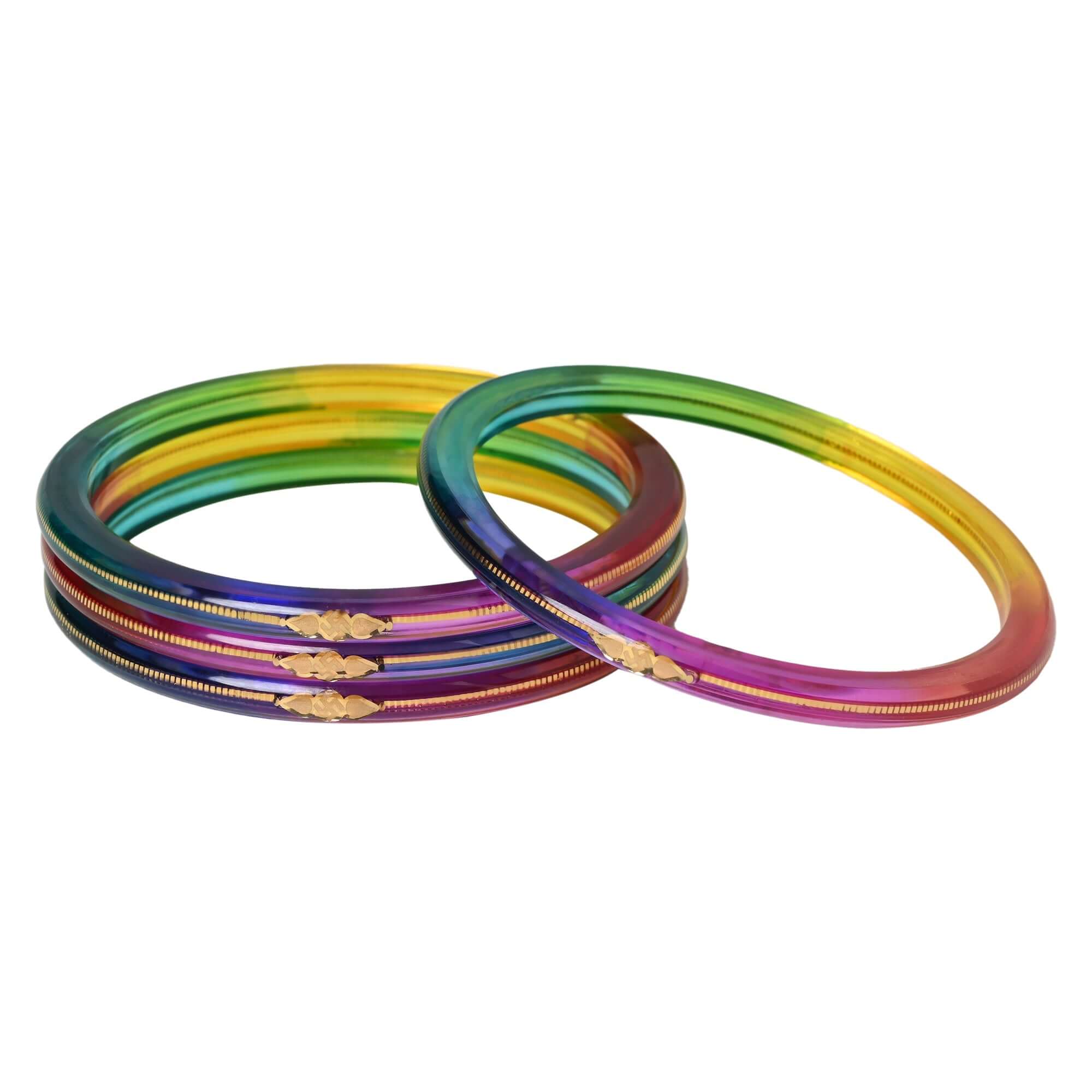 A Colorful Set for Every Occasion!" - 916 22k Hallmark (Multicolour) - Chudli The Bangles